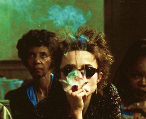 image from Fight Club... she did not have testicular cancer...